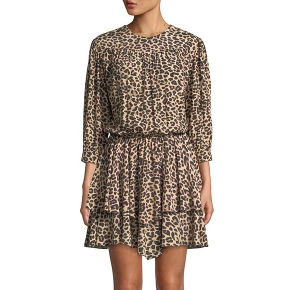 Zadig & Voltaire Rooka Leopard Print Dress - Picture 3 of 4
